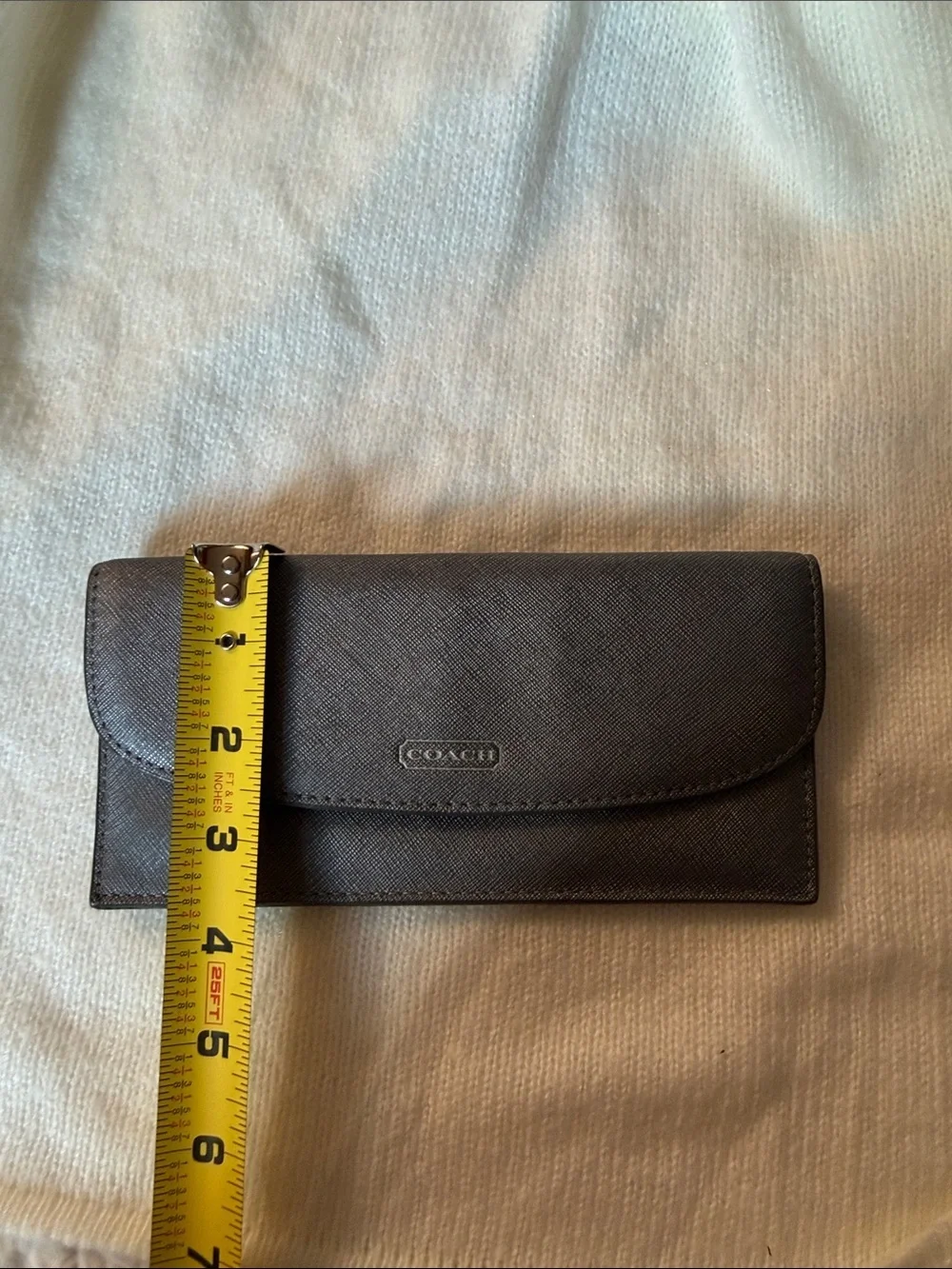 Coach Gray Envelope Wallet